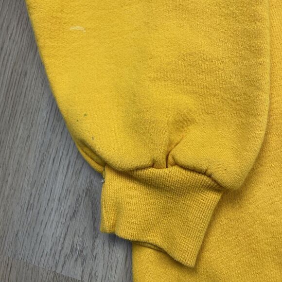 Vintage Russell Athletic Sweatshirt Mens Large Yellow Crewneck Pullover USA 90s - Picture 10 of 14